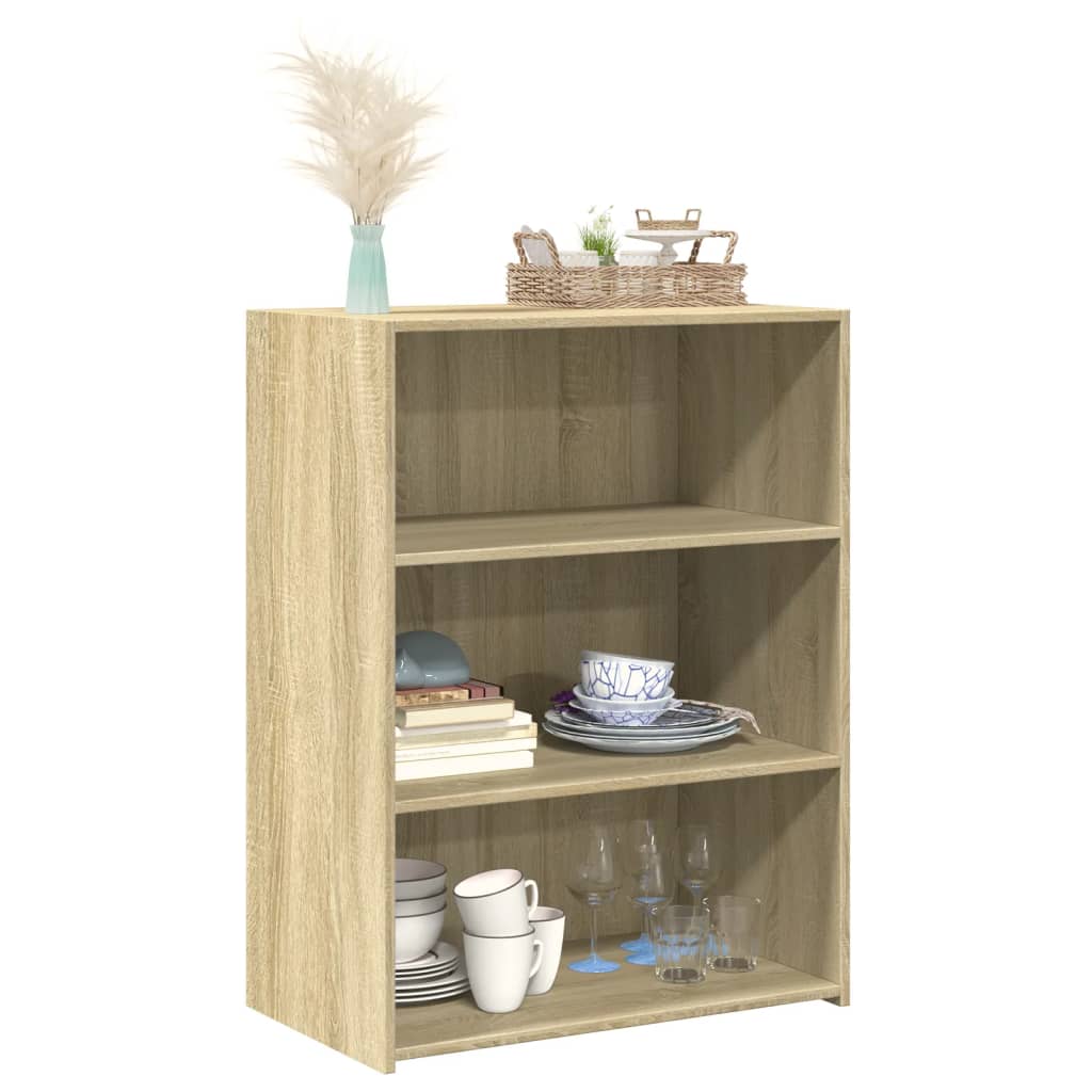vidaXL Sideboard Sonoma Oak 70x41x93 cm Engineered Wood