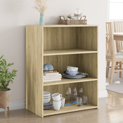 vidaXL Sideboard Sonoma Oak 70x41x93 cm Engineered Wood