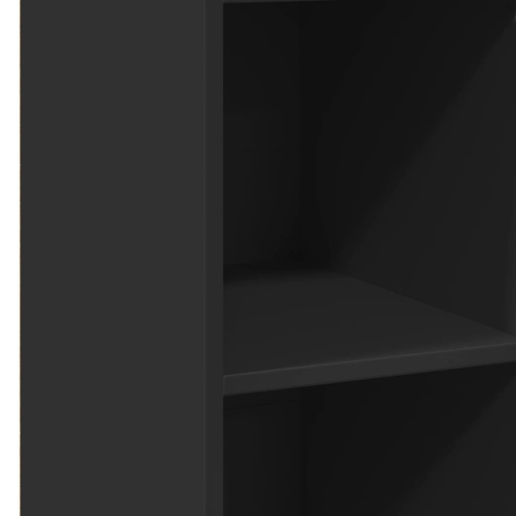 vidaXL Highboard Black 30x41x124 cm Engineered Wood