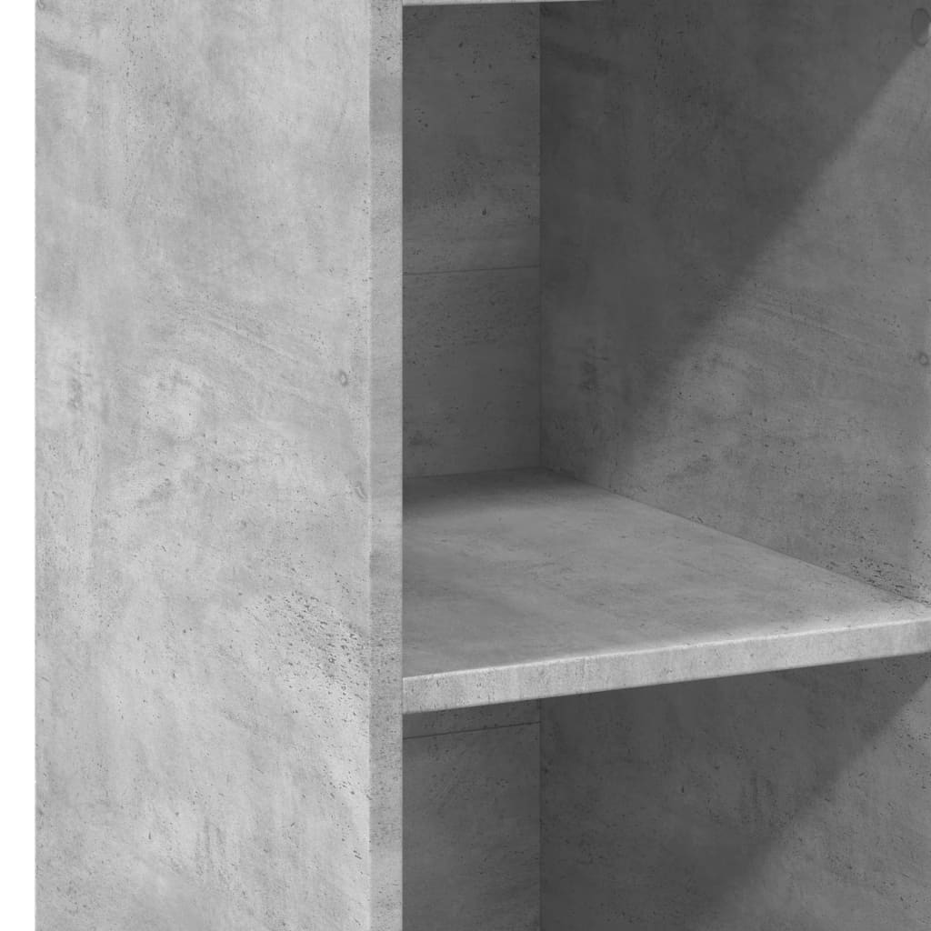 vidaXL Highboard Concrete Grey 30x41x124 cm Engineered Wood