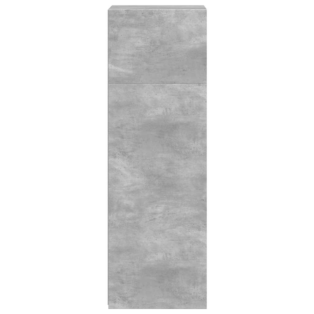 vidaXL Highboard Concrete Grey 40x41x124 cm Engineered Wood