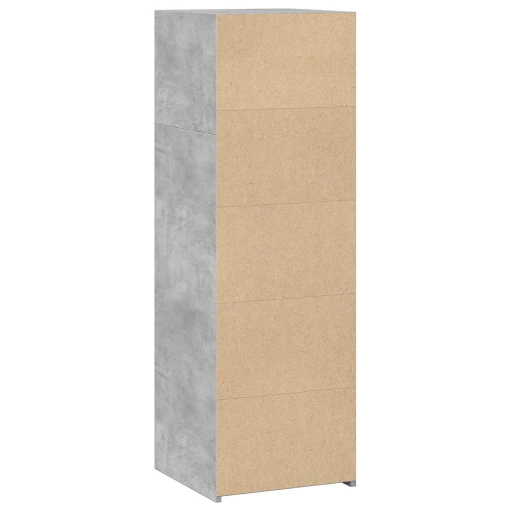 vidaXL Highboard Concrete Grey 40x41x124 cm Engineered Wood