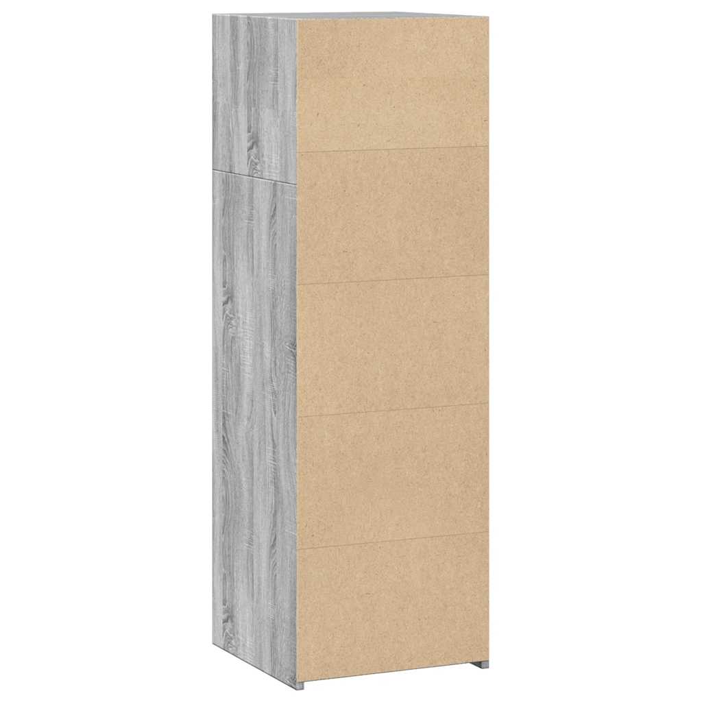vidaXL Highboard Grey Sonoma 40x41x124 cm Engineered Wood