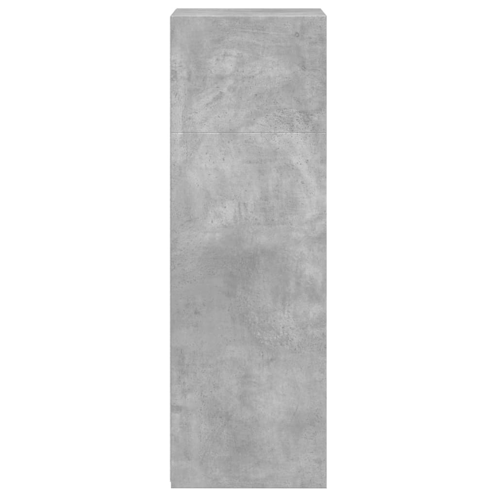vidaXL Highboard Concrete Grey 45x41x124 cm Engineered Wood