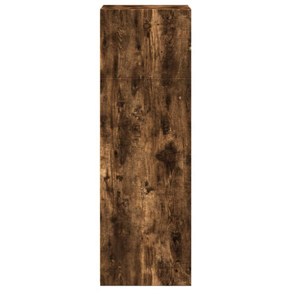vidaXL Highboard Smoked Oak 45x41x124 cm Engineered Wood