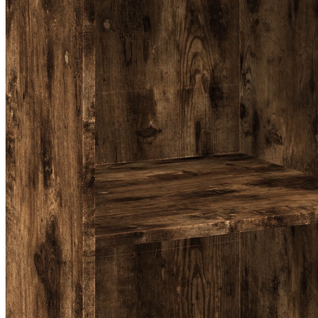 vidaXL Highboard Smoked Oak 45x41x124 cm Engineered Wood