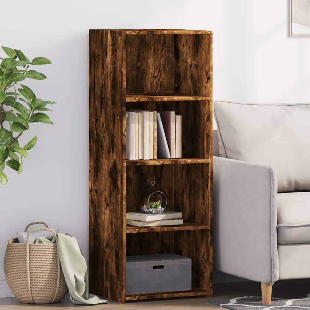 vidaXL Highboard Smoked Oak 45x41x124 cm Engineered Wood