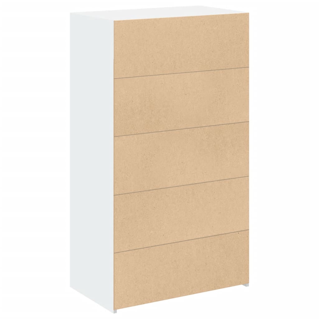 vidaXL Highboard White 70x41x124 cm Engineered Wood