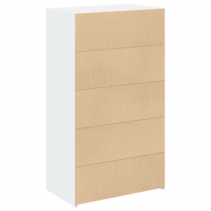 vidaXL Highboard White 70x41x124 cm Engineered Wood