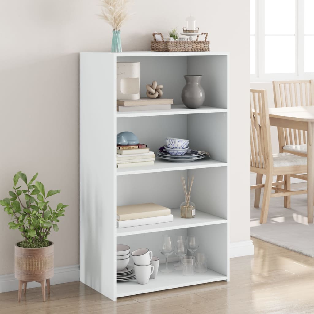 vidaXL Highboard White 70x41x124 cm Engineered Wood