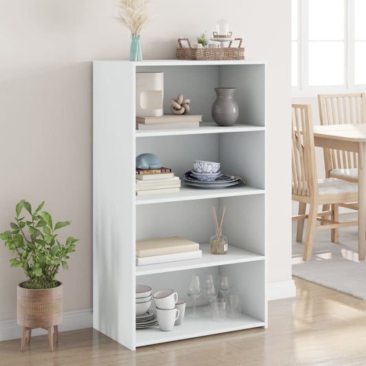vidaXL Highboard White 70x41x124 cm Engineered Wood