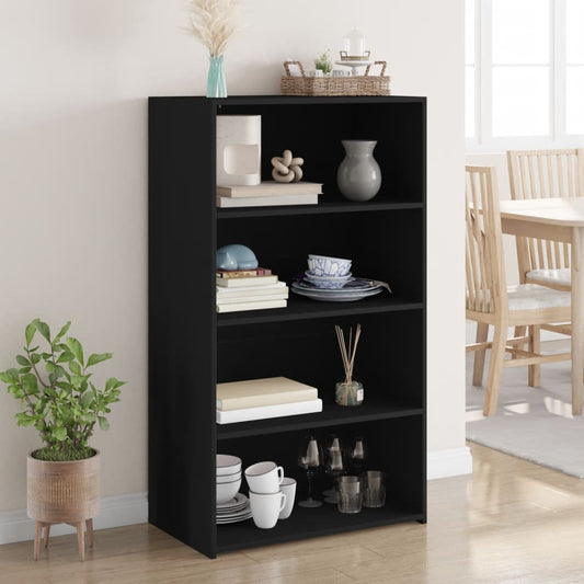 vidaXL Highboard Black 70x41x124 cm Engineered Wood