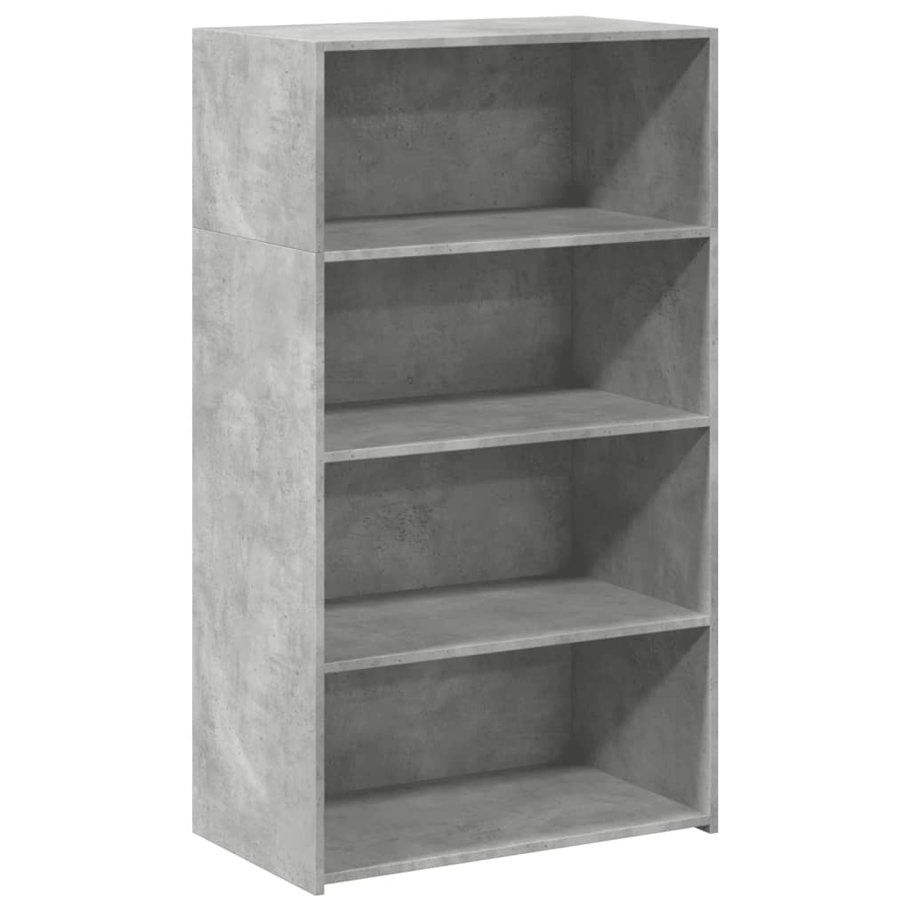 vidaXL Highboard Concrete Grey 70x41x124 cm Engineered Wood