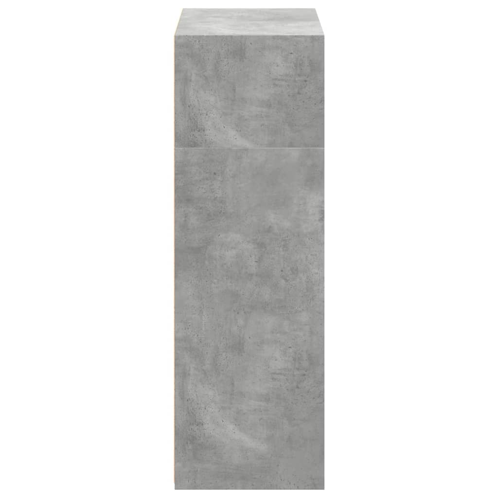 vidaXL Highboard Concrete Grey 70x41x124 cm Engineered Wood