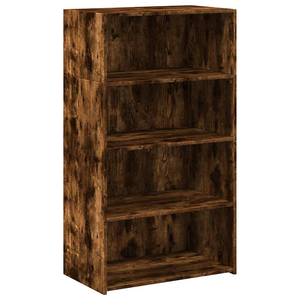 vidaXL Highboard Smoked Oak 70x41x124 cm Engineered Wood