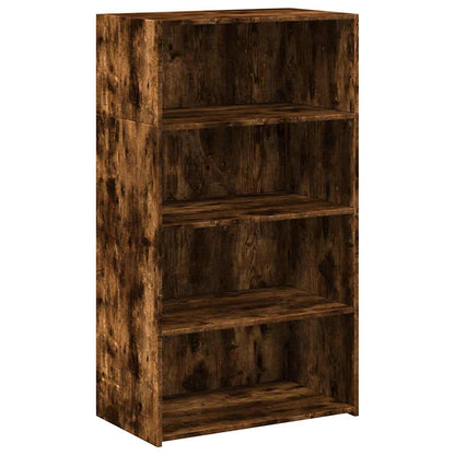 vidaXL Highboard Smoked Oak 70x41x124 cm Engineered Wood