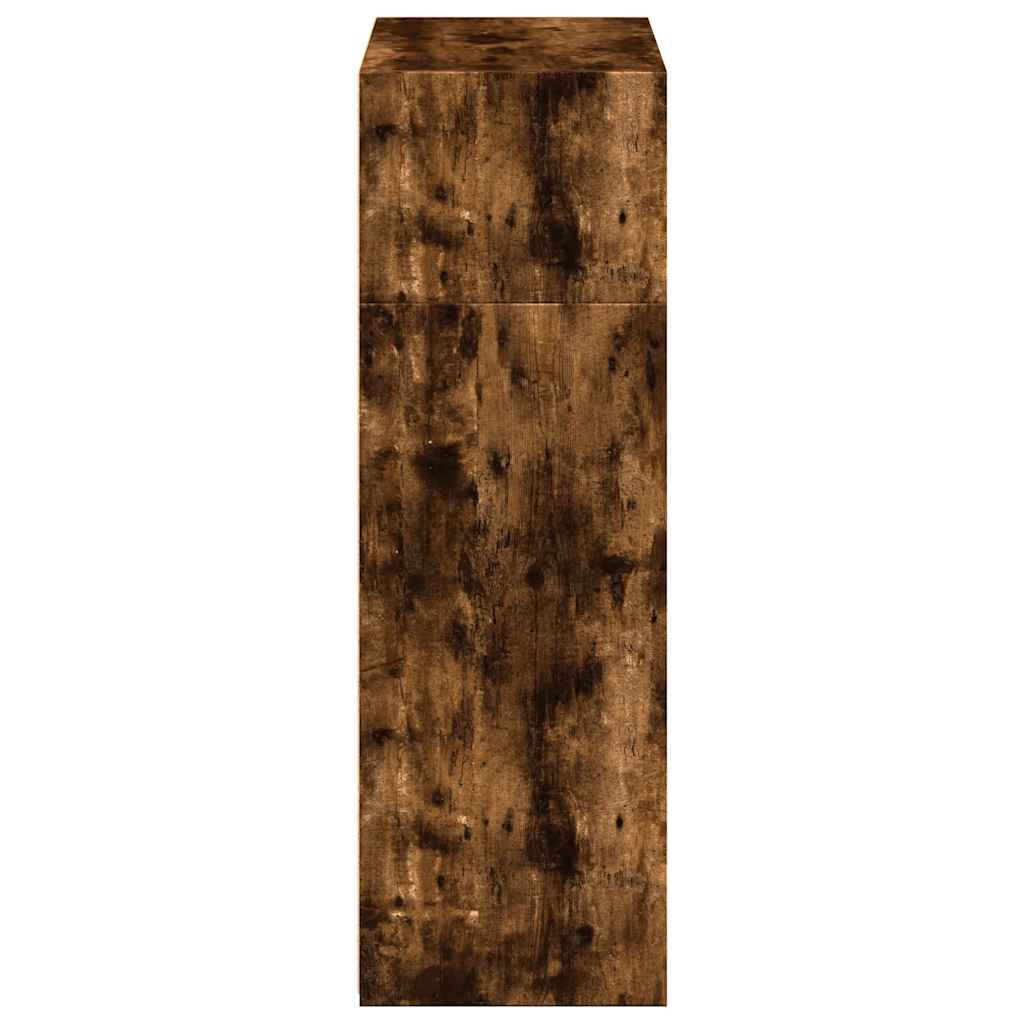 vidaXL Highboard Smoked Oak 70x41x124 cm Engineered Wood