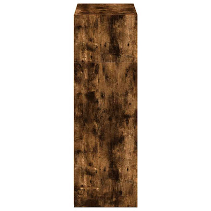 vidaXL Highboard Smoked Oak 70x41x124 cm Engineered Wood