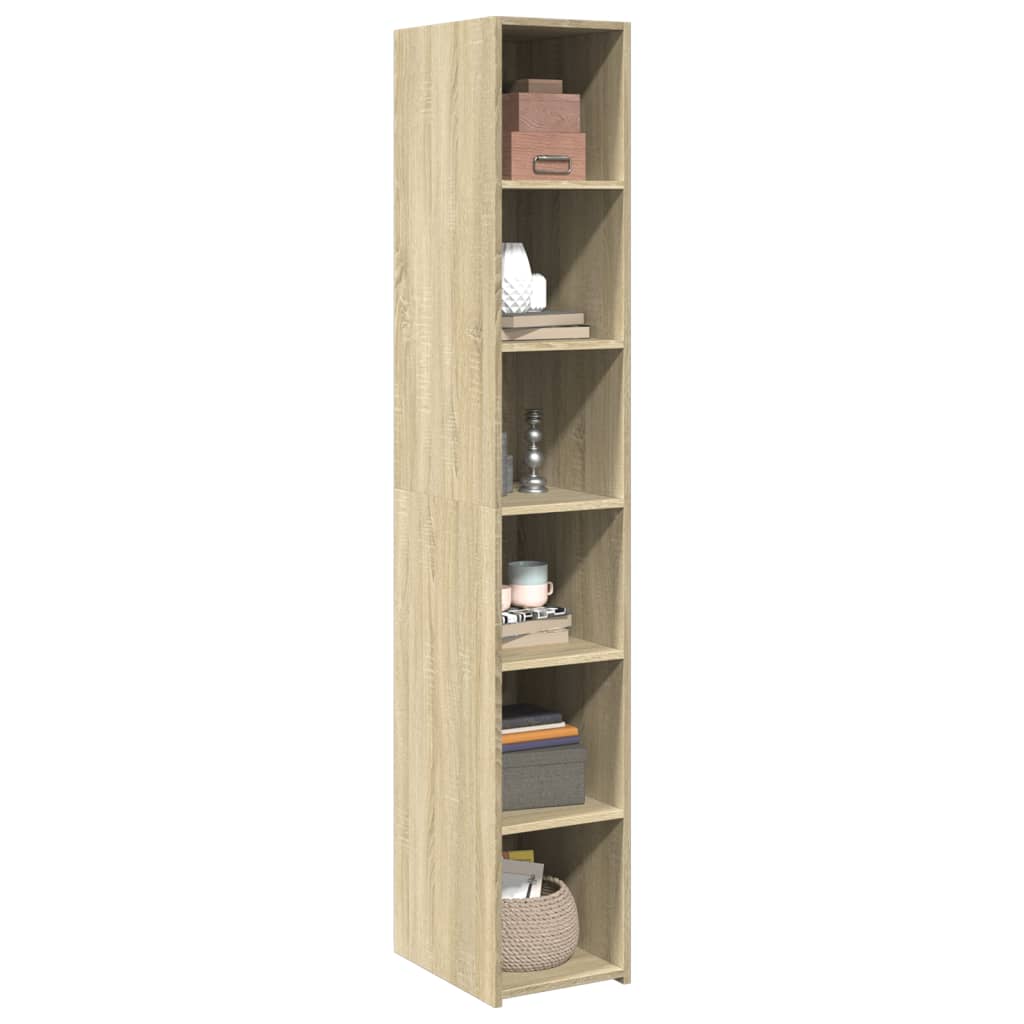 vidaXL Highboard Sonoma Oak 30x41x185 cm Engineered Wood
