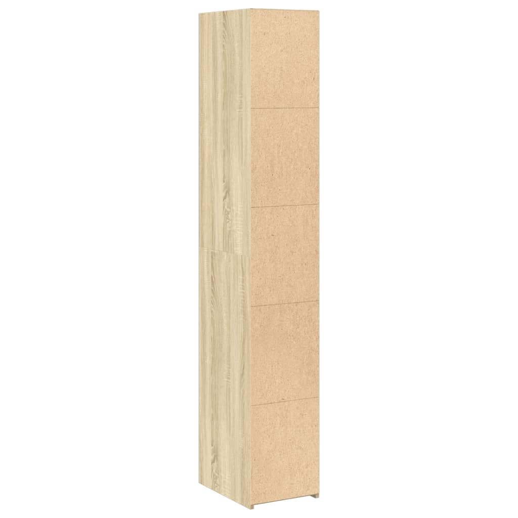 vidaXL Highboard Sonoma Oak 30x41x185 cm Engineered Wood