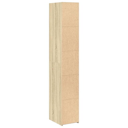 vidaXL Highboard Sonoma Oak 30x41x185 cm Engineered Wood