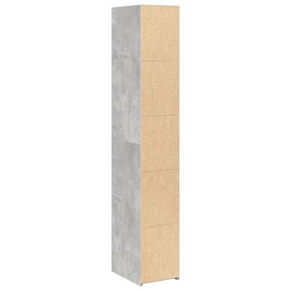vidaXL Highboard Concrete Grey 30x41x185 cm Engineered Wood