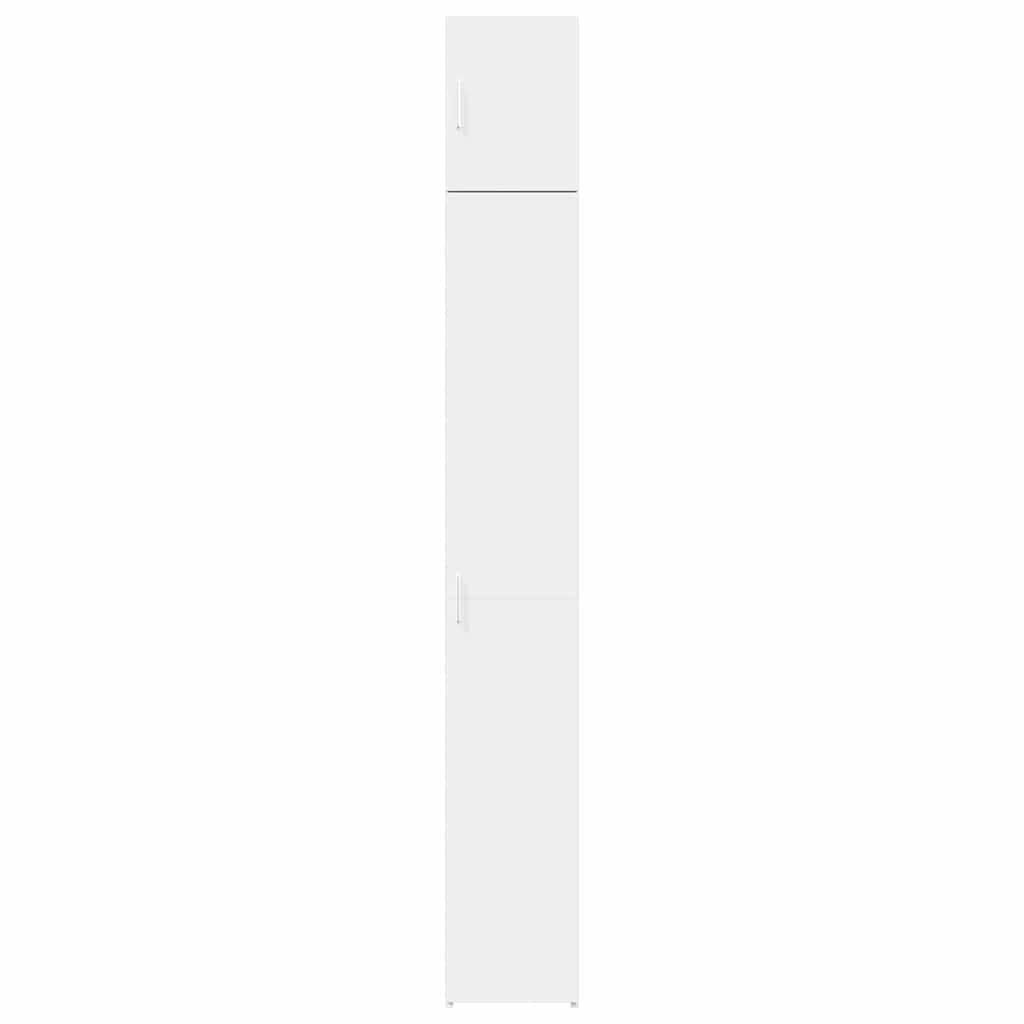 vidaXL Slim Storage Cabinet White 30x42.5x225 cm Engineered Wood