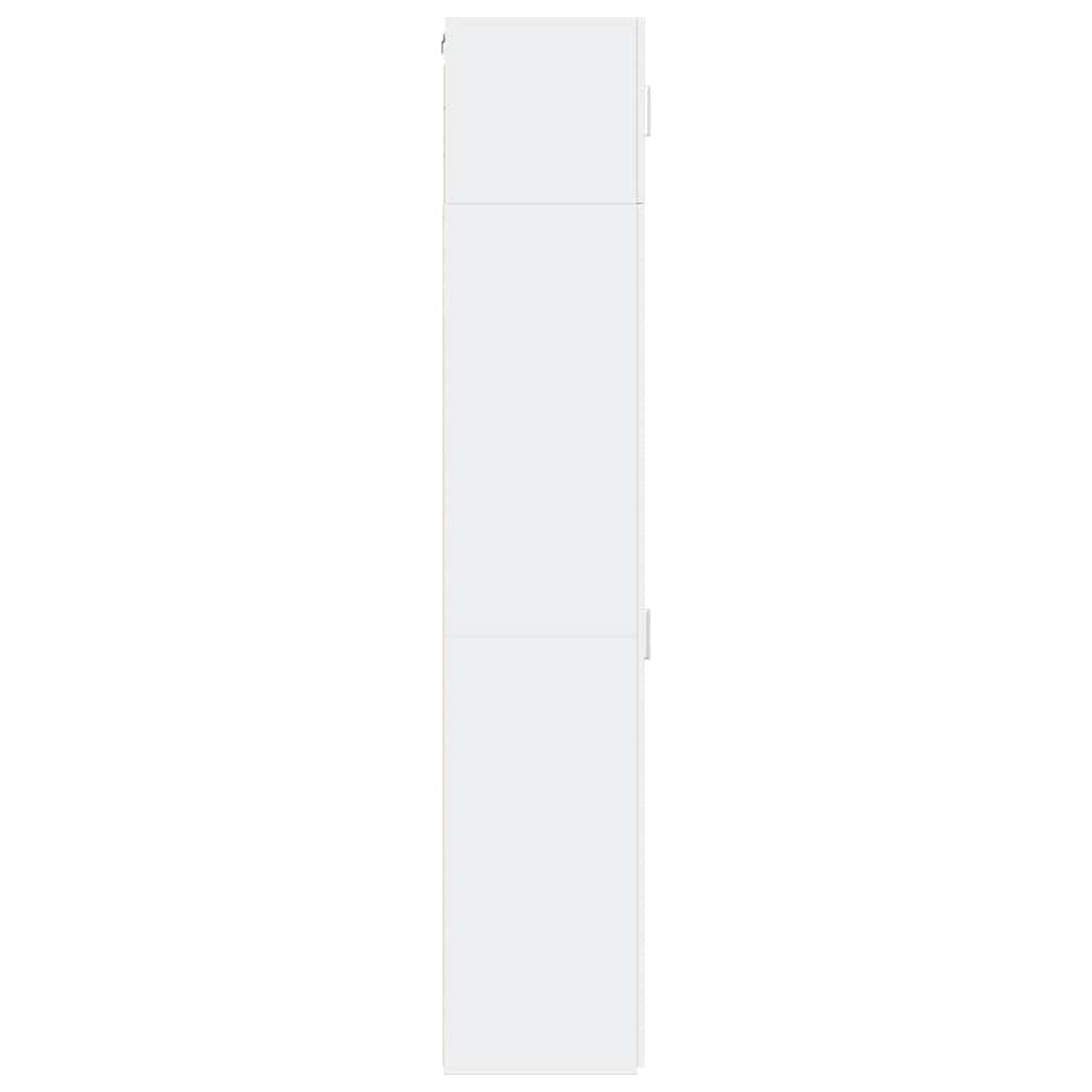 vidaXL Slim Storage Cabinet White 30x42.5x225 cm Engineered Wood