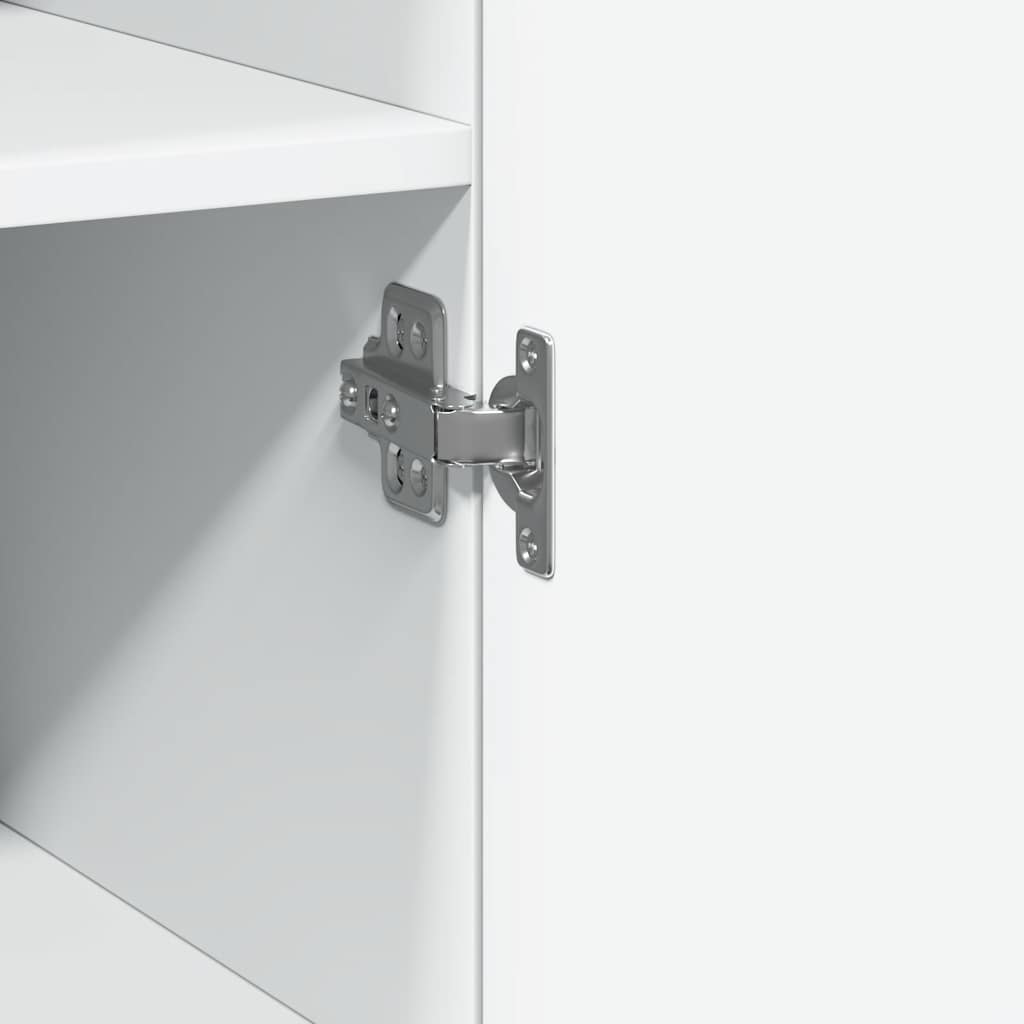 vidaXL Slim Storage Cabinet White 30x42.5x225 cm Engineered Wood