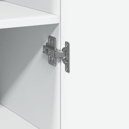 vidaXL Slim Storage Cabinet White 30x42.5x225 cm Engineered Wood