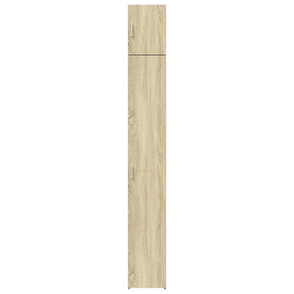 vidaXL Slim Storage Cabinet Sonoma Oak 30x42,5x225 cm Engineered Wood