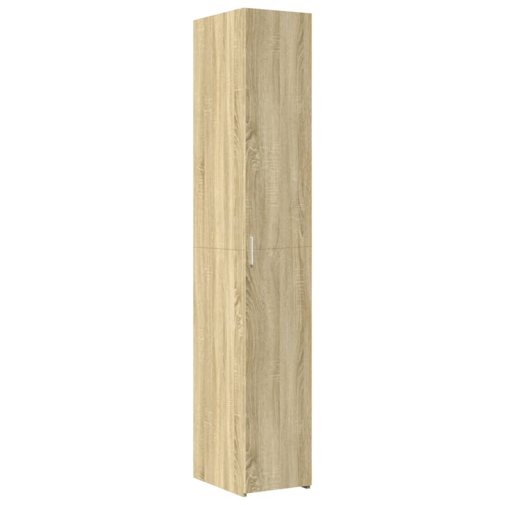 vidaXL Slim Storage Cabinet Sonoma Oak 30x42.5x225 cm Engineered Wood