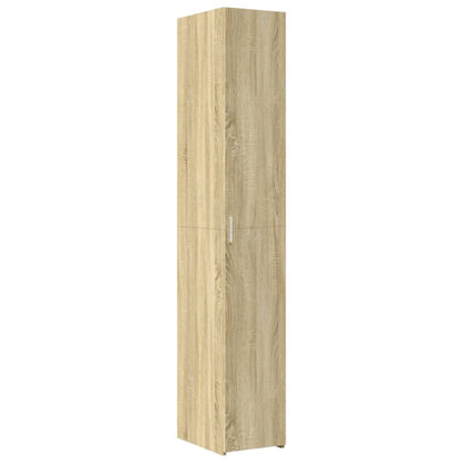 vidaXL Slim Storage Cabinet Sonoma Oak 30x42.5x225 cm Engineered Wood
