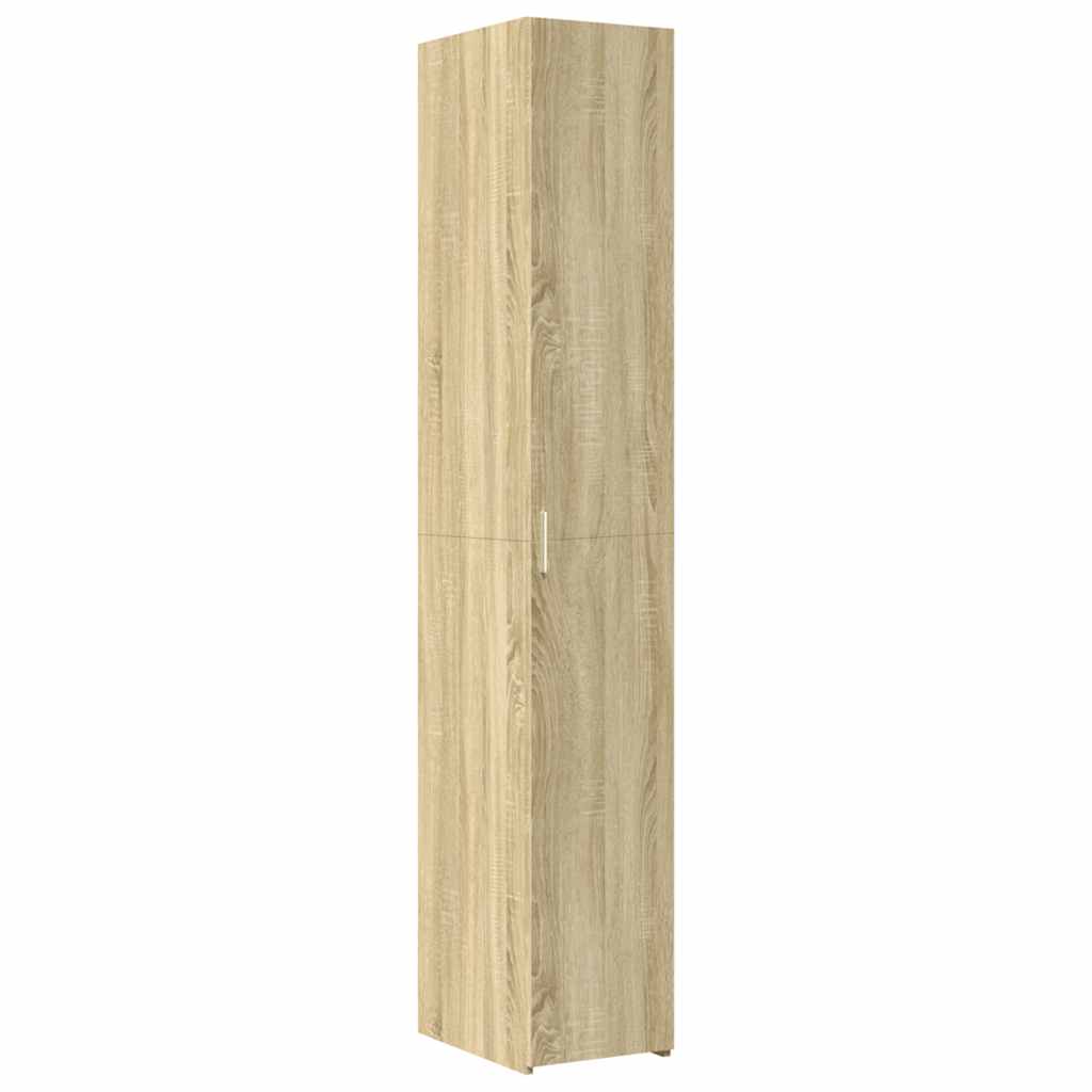 vidaXL Slim Storage Cabinet Sonoma Oak 30x42,5x225 cm Engineered Wood