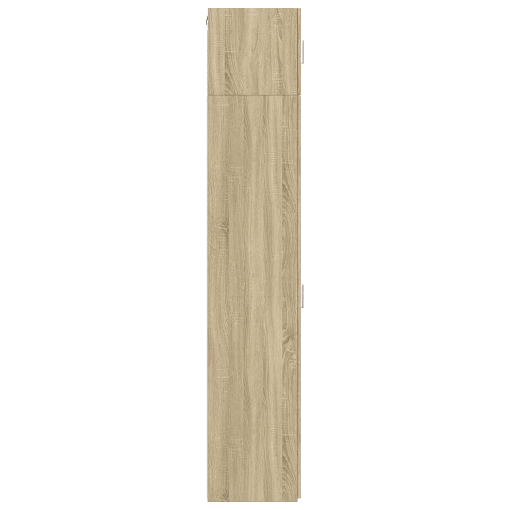 vidaXL Slim Storage Cabinet Sonoma Oak 30x42.5x225 cm Engineered Wood