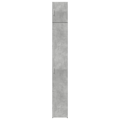 vidaXL Slim Storage Cabinet Concrete Grey 30x42.5x225 cm Engineered Wood