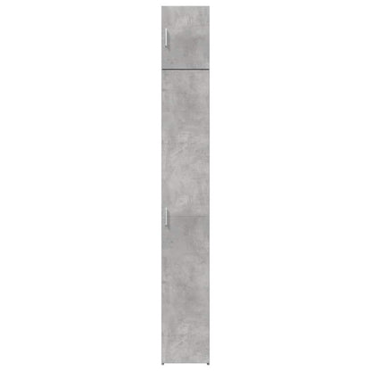 vidaXL Slim Storage Cabinet Concrete Grey 30x42.5x225 cm