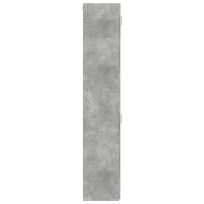 vidaXL Slim Storage Cabinet Concrete Grey 30x42.5x225 cm Engineered Wood
