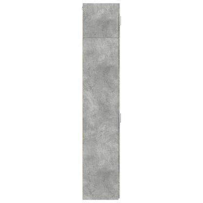 vidaXL Slim Storage Cabinet Concrete Grey 30x42.5x225 cm