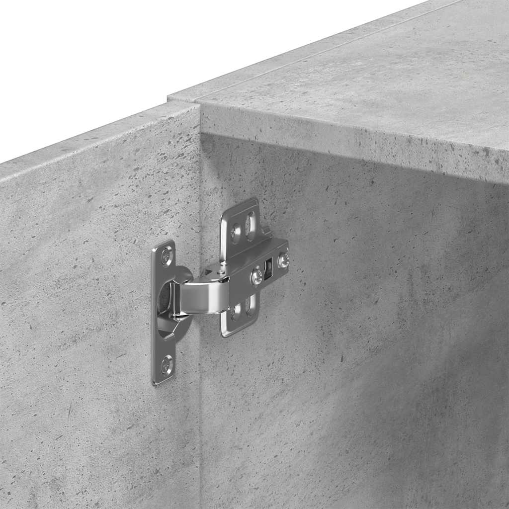 vidaXL Slim Storage Cabinet Concrete Grey 30x42.5x225 cm