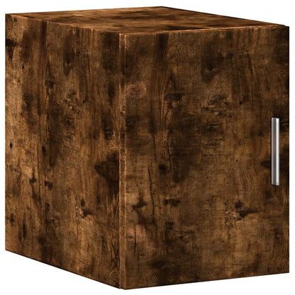 vidaXL Slim Storage Cabinet Smoked Oak 30x42,5x225 cm Engineered Wood