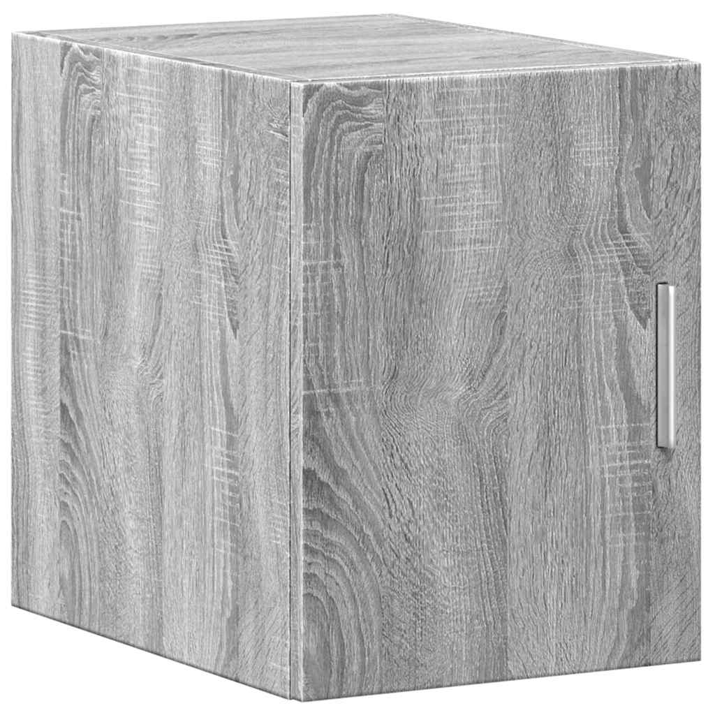 vidaXL Slim Storage Cabinet Grey Sonoma 30x42.5x225 cm Engineered Wood