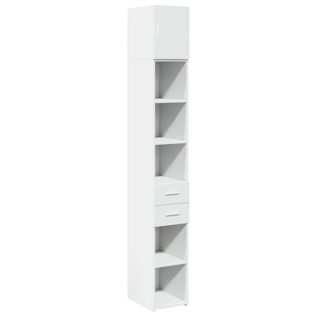 vidaXL Slim Storage Cabinet White 30x42,5x225 cm Engineered Wood