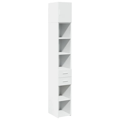 vidaXL Slim Storage Cabinet White 30x42,5x225 cm Engineered Wood