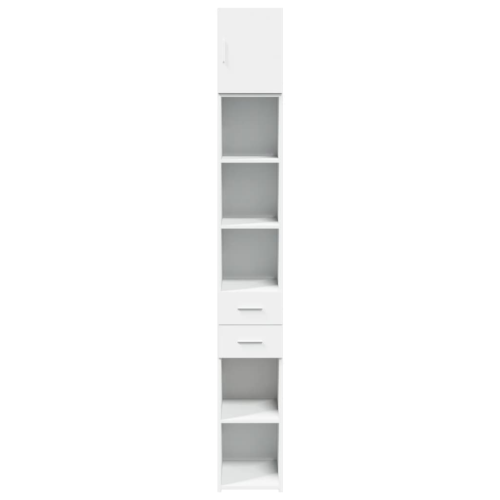 vidaXL Slim Storage Cabinet White 30x42,5x225 cm Engineered Wood
