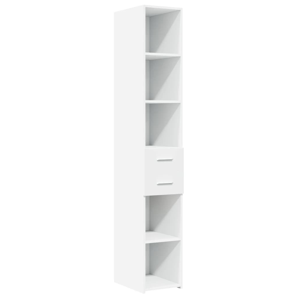 vidaXL Slim Storage Cabinet White 30x42,5x225 cm Engineered Wood
