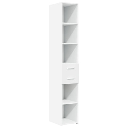 vidaXL Slim Storage Cabinet White 30x42,5x225 cm Engineered Wood