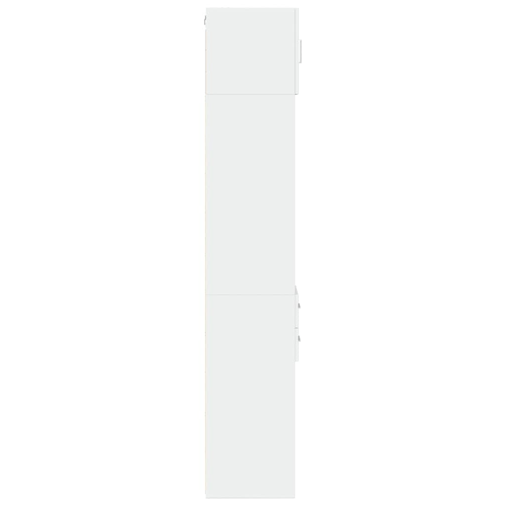 vidaXL Slim Storage Cabinet White 30x42,5x225 cm Engineered Wood