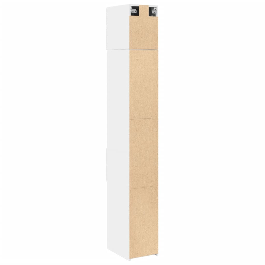 vidaXL Slim Storage Cabinet White 30x42,5x225 cm Engineered Wood