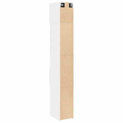 vidaXL Slim Storage Cabinet White 30x42,5x225 cm Engineered Wood